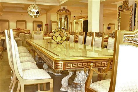 versace tafel meubels|Versace italian table sets.